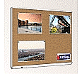Korktafel 120x100 cm, mit durchgehender Ablage,