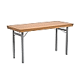 Klapptisch, 140x60 cm (B/T), 72 cm hoch, 4-Fuß,