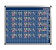 Personal-Raum-Plan,  8 Stunden, 63 Spalten, 103x137 cm,