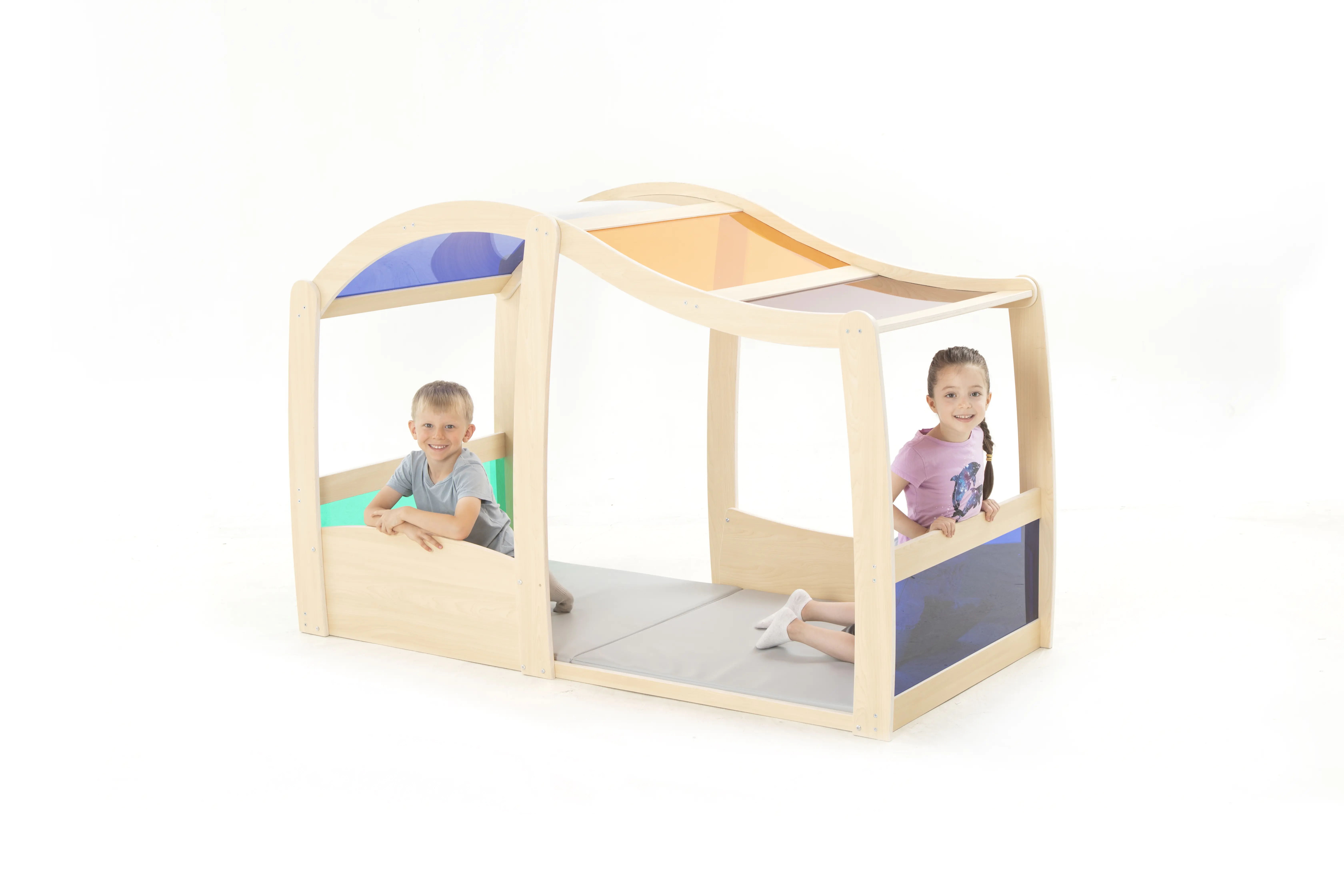 Wisdom Regenbogen | Spielhaus | 188 x 79 x 121 cm | Holz aus der Kategorie Bausteine & Spiellandschaften