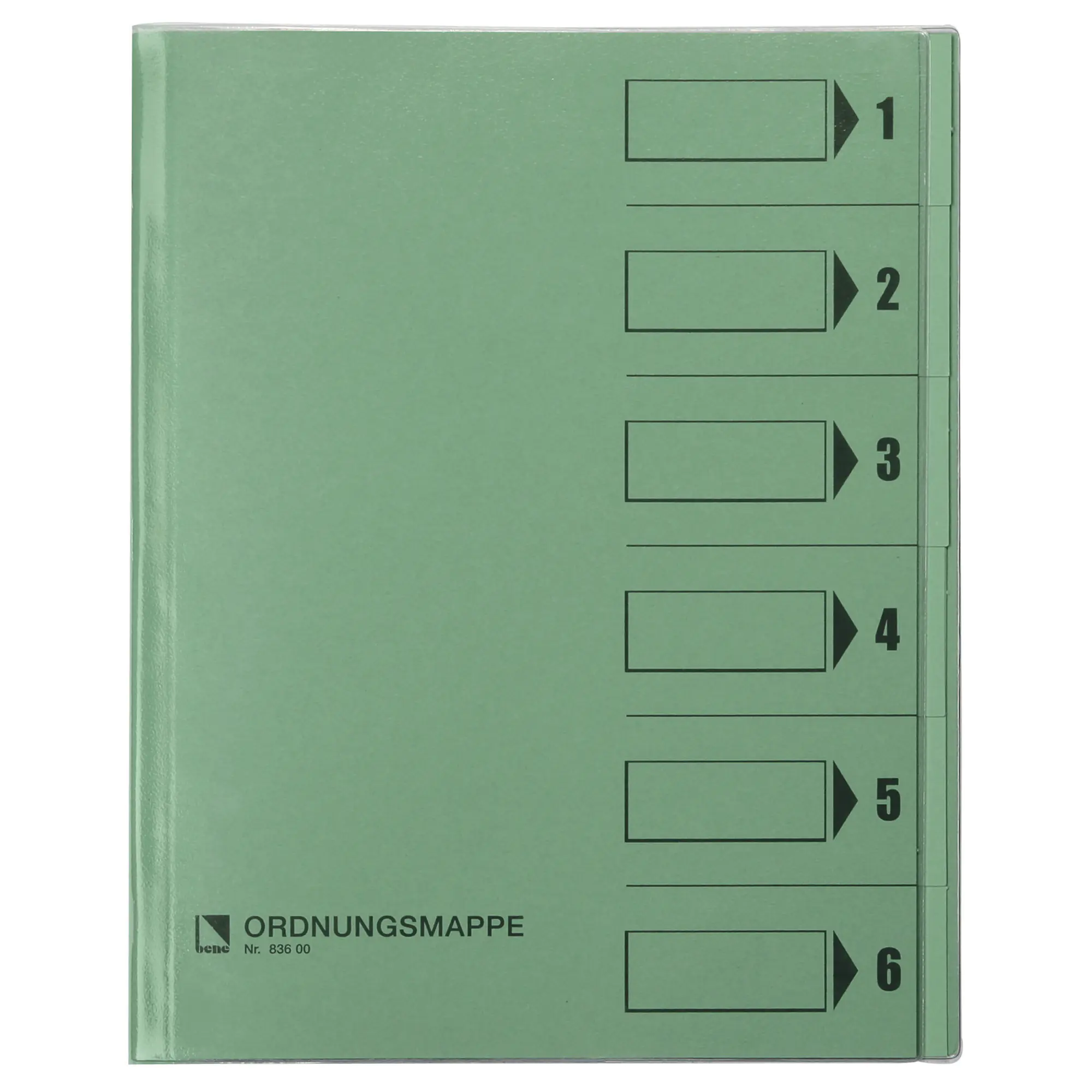 Bene Ordnungsmappe DIN A4 6Fächer grün aus der Kategorie Mappen