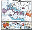 Wandkarte Das Römische Reich, 210 x 200 cm, aus der Kategorie Altertum 3000 v.C.-500