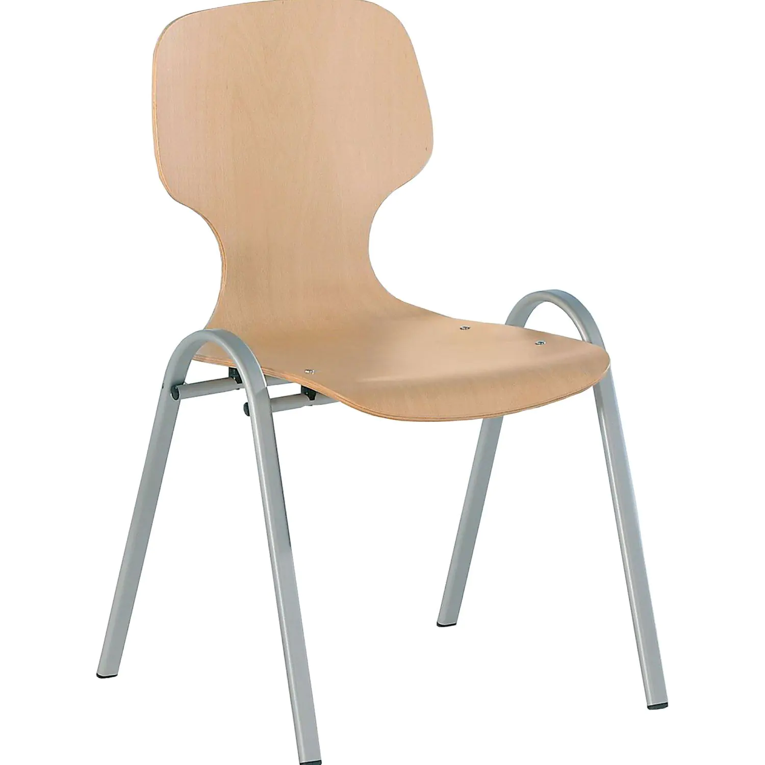 Schalenstuhl ohne Armlehne, mit Sitz- und Rückenpolster,