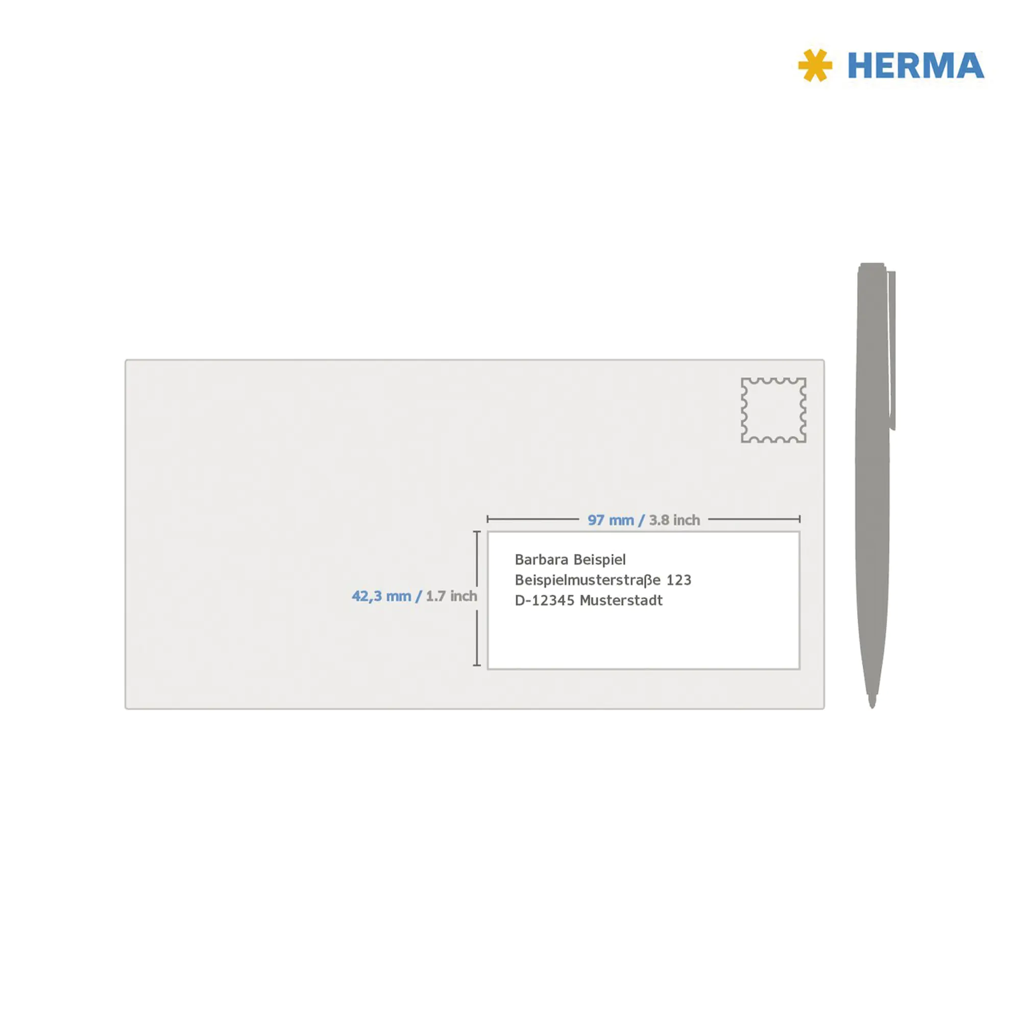 Herma Etikett 97x42,3mm 300 St./Pack. aus der Kategorie Etiketten