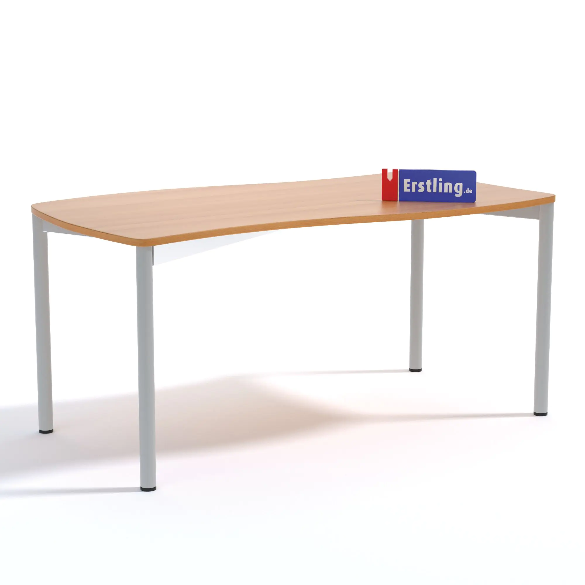 Wellentisch Rechteck, 130x65 cm (B/T), Höhe wählbar, aus der Kategorie Tische Allgemein