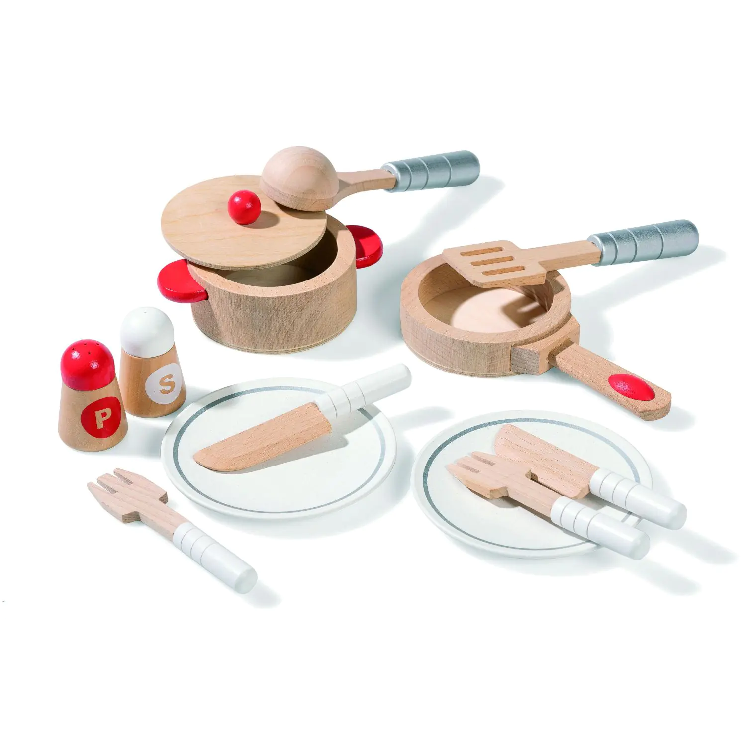 Puppengeschirr alle Teile aus Holz, neu natur lackiert