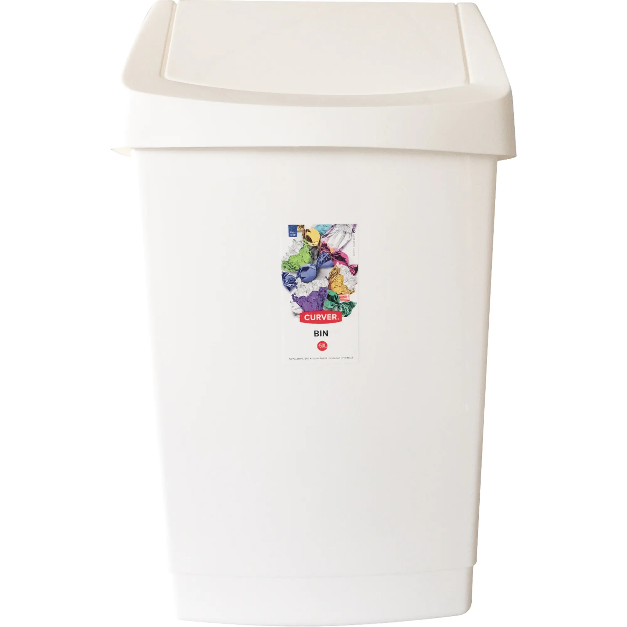 Curver Abfalleimer Click-It 50l weiß aus der Kategorie Reinigung & Hygiene