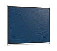 Wandtafel Stahlemaille blau, 120x100 cm, mit durchgehender Ablage, aus der Kategorie Wandtafeln Blau