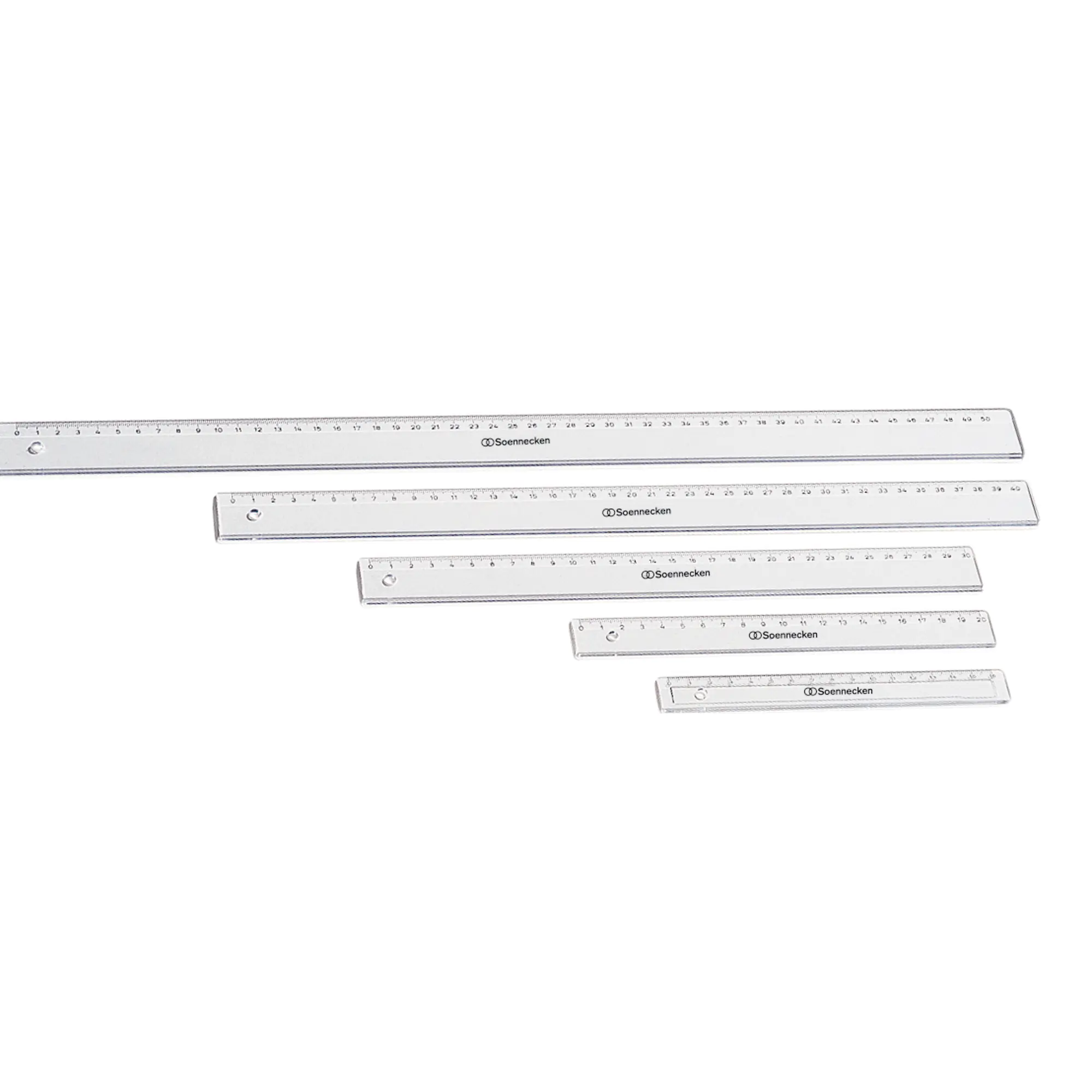 Soennecken Lineal 30cm Polystyrol transparent aus der Kategorie Lineale