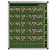 Personal-Raum-Plan, 10 Stunden, 43 Spalten, 103x97 cm,