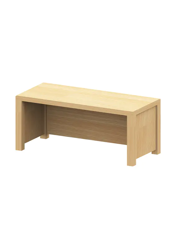 Gaderobenbank mit geschlossenen Seiten, 3 Plätze, B/H/T 60 x 26 x 35 cm aus der Kategorie Garderobenmöbel