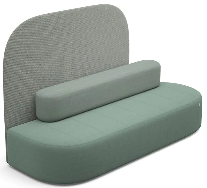 Akustiksofa Revo mit Rückenlehne, B/H/T 240 x 147 x 87 cm, Sitzhöhe 45 cm aus der Kategorie Entspannt Sitzen