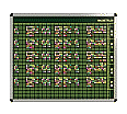 Personal-Raum-Plan,  8 Stunden, 63 Spalten, 103x137 cm,