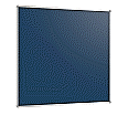 Wandtafel Stahlemaille blau, 100x100 cm, ohne Kreideablage,