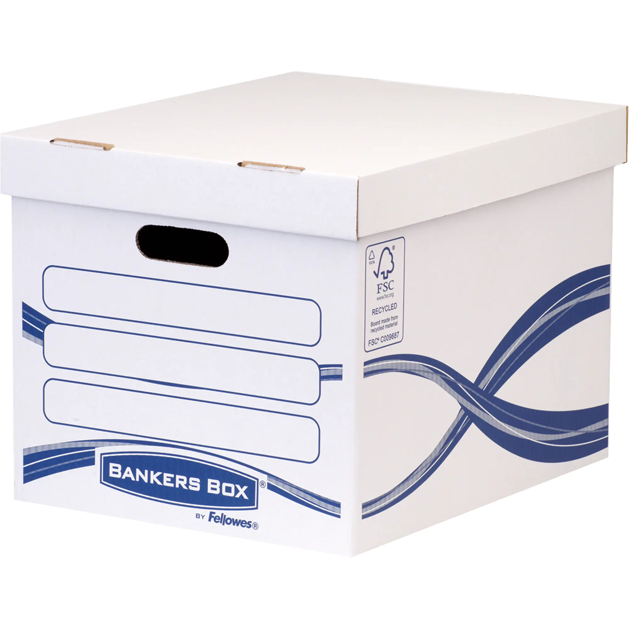 Bankers Box Archivschachtel Basic 317x287x384mm ws/bl aus der Kategorie Archivierung