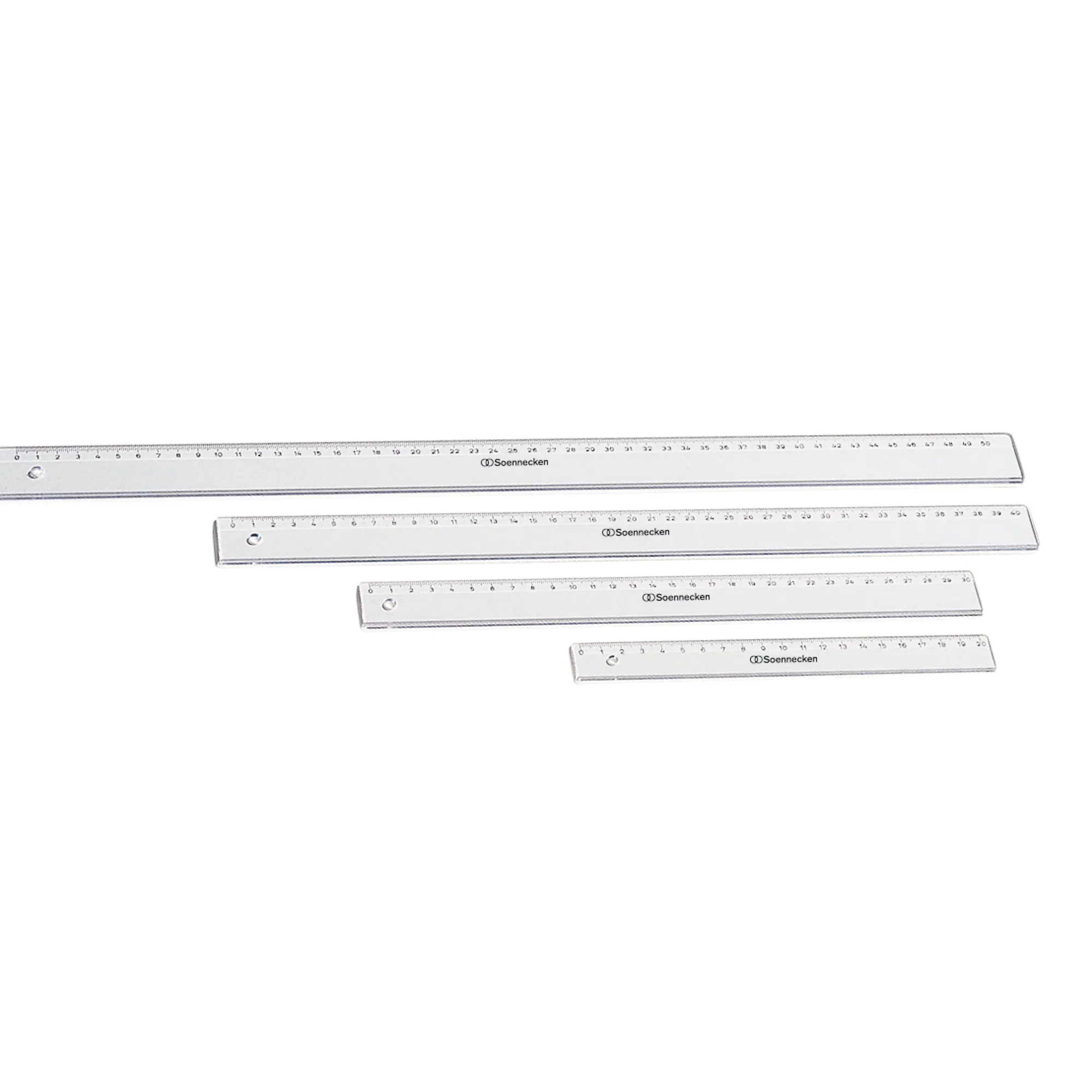 Soennecken Lineal 30cm Polystyrol transparent aus der Kategorie Lineale