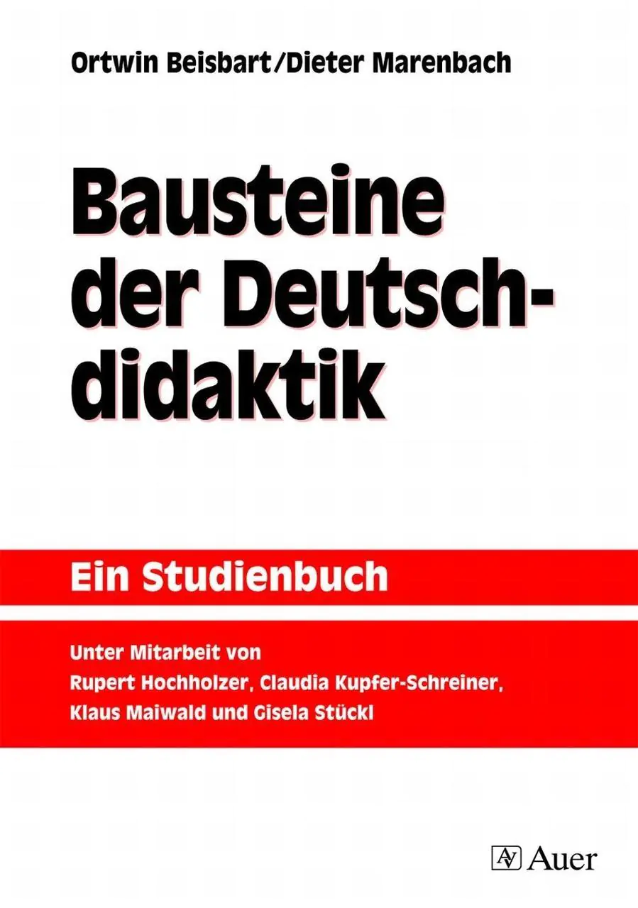 Bausteine der Deutschdidaktik aus der Kategorie Deutsch