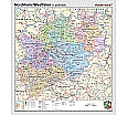 Wandkarte NRW, phys.(Vorderseite), polit.(Rückseite), 147x161cm aus der Kategorie Wandkarten Bundesländer