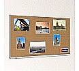 Korktafel 200x120 cm, mit durchgehender Ablage,