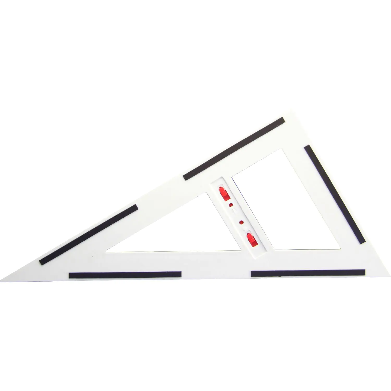 Zeichendreieck, 90°,60°,30°, Kunststoff weiß, Hypotenuse 60 cm, magnetisch, aus der Kategorie Dreiecke