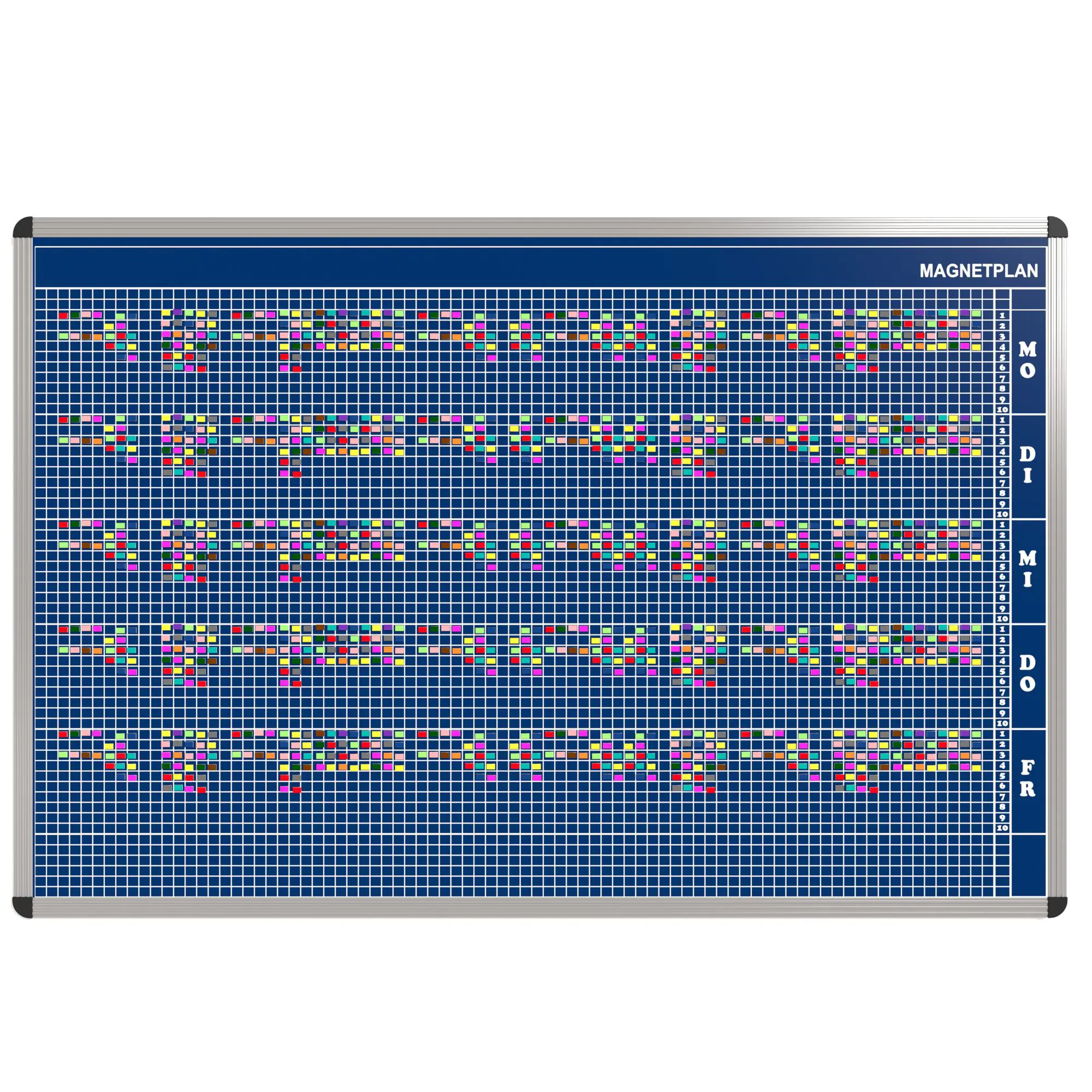 Personal-Raum-Plan, 10 Stunden, 83 Spalten, 103x177 cm,