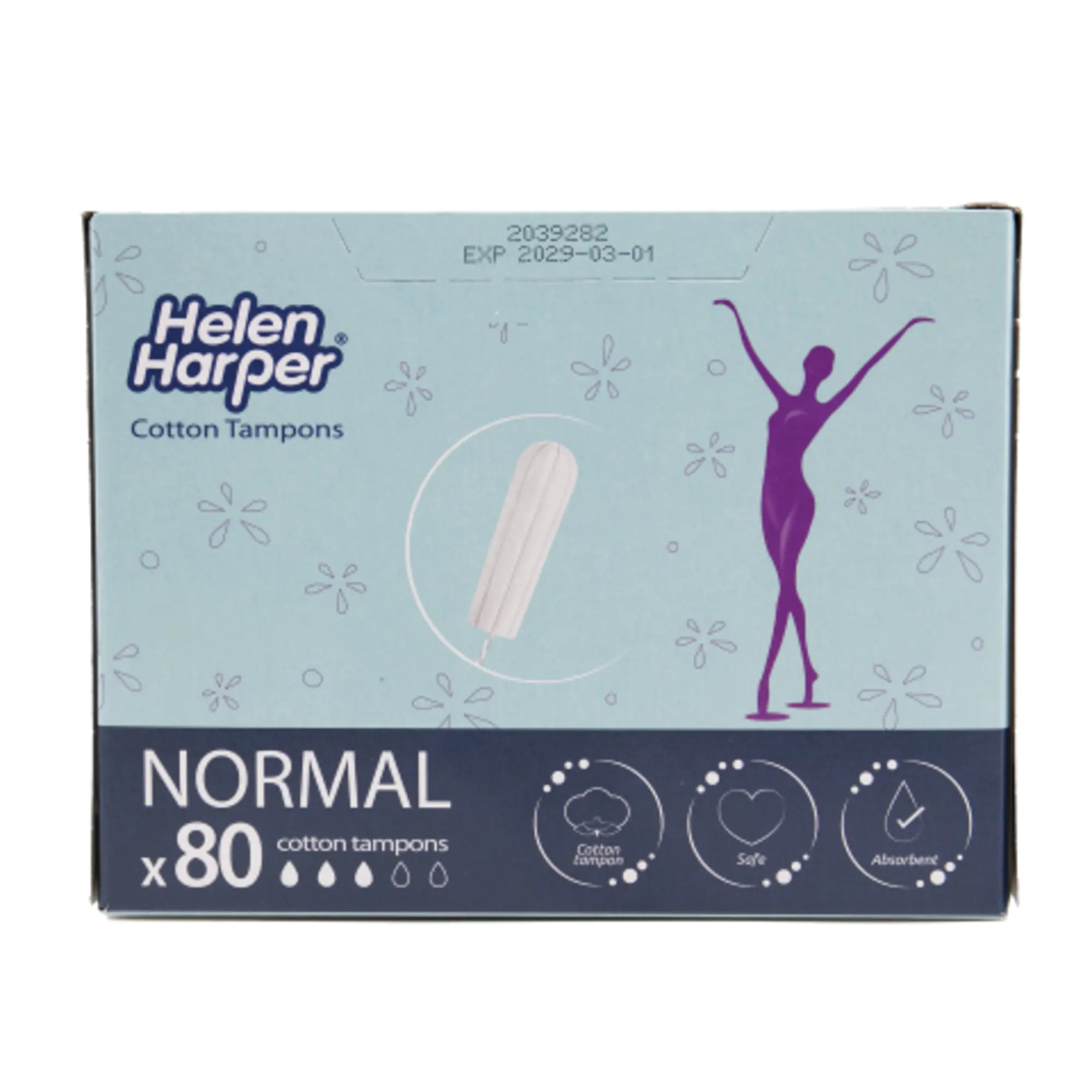 Helen Harper Tampon Normal Regular Organic 80St aus der Kategorie Drogeriebedarf