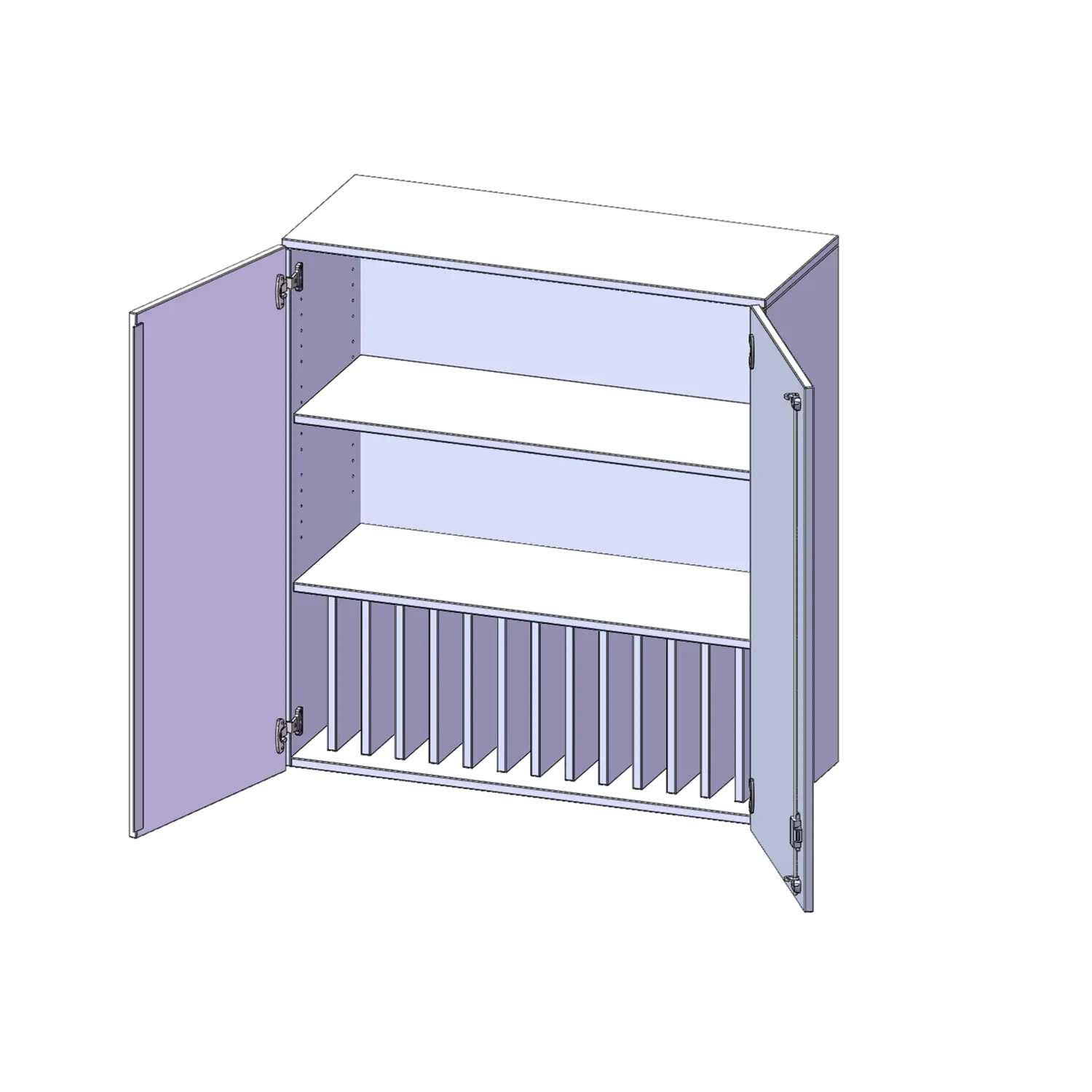 Aufsatz für Klassenbücher, 3 OH, 1 Reihe für 14 Klassenbücher, B/H/T 100x108x40cm aus der Kategorie Schränke allgemein