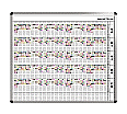 Personal-Raum-Plan, 10 Stunden, 63 Spalten, 103x137 cm,