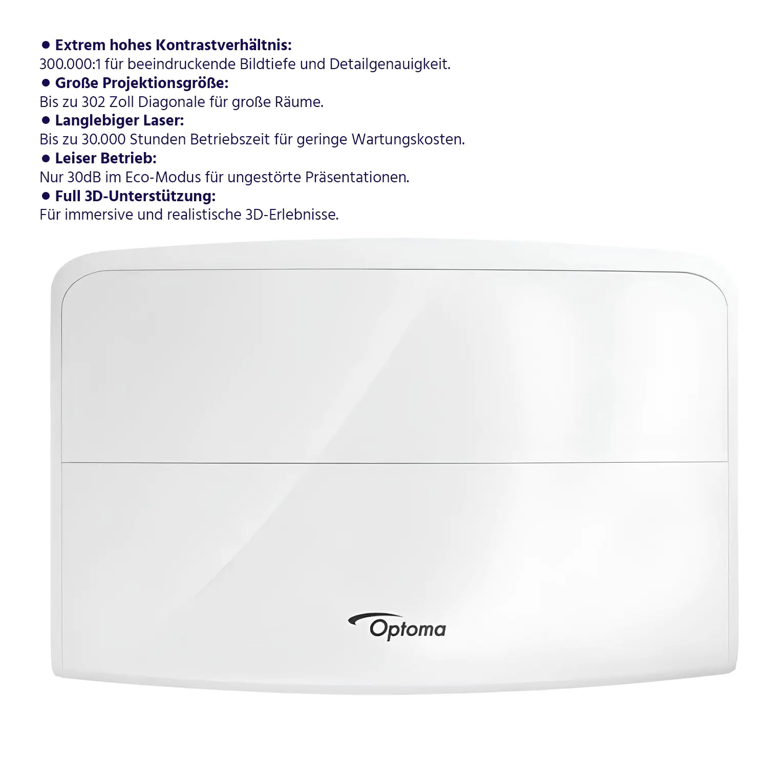 4K UHD-Schulbeamer, HDR-kompatibel, 2x HDMI, vertikaler Lens-Shift, DLP-Projektor mit hohem Kontrast aus der Kategorie Schulbeamer