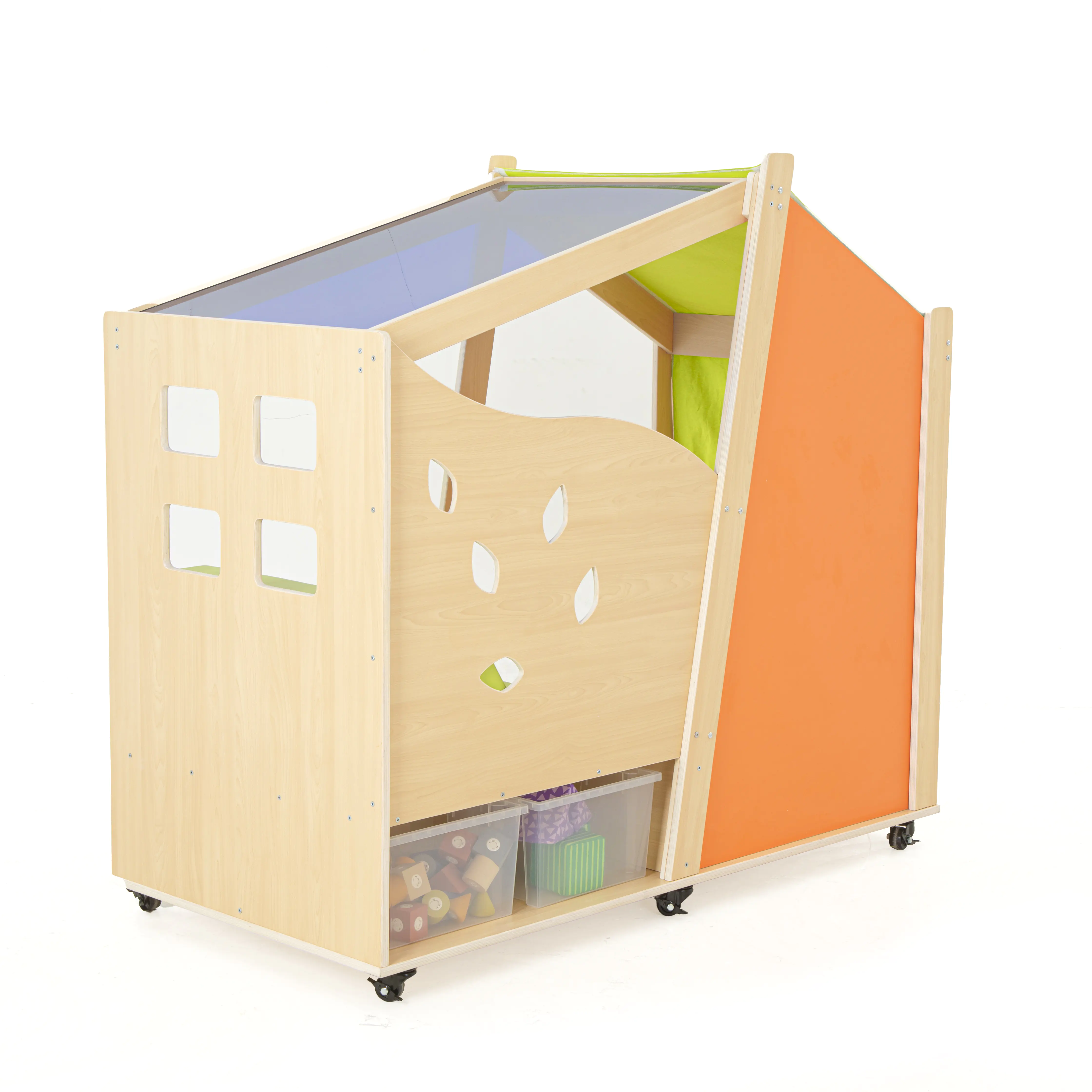 Wisdom | Spielhaus mobil | 120 x 120 x 140 cm | Holz aus der Kategorie Bausteine & Spiellandschaften