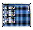 Klassen-Plantafel,  8 Stunden Mo-Fr, für 30 Klassen, 103x137 cm,