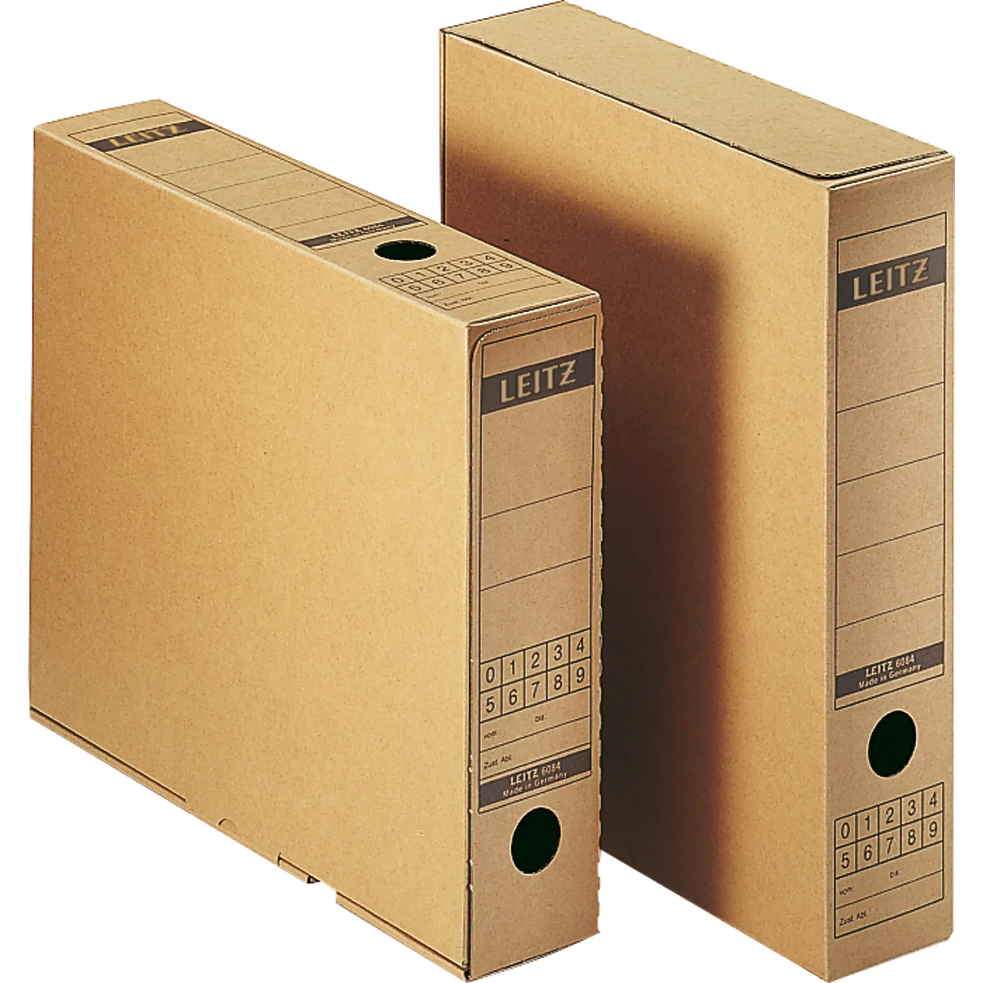 Leitz Archivbox DIN A4 max. 63mm Wellpappe naturbraun aus der Kategorie Archivierung