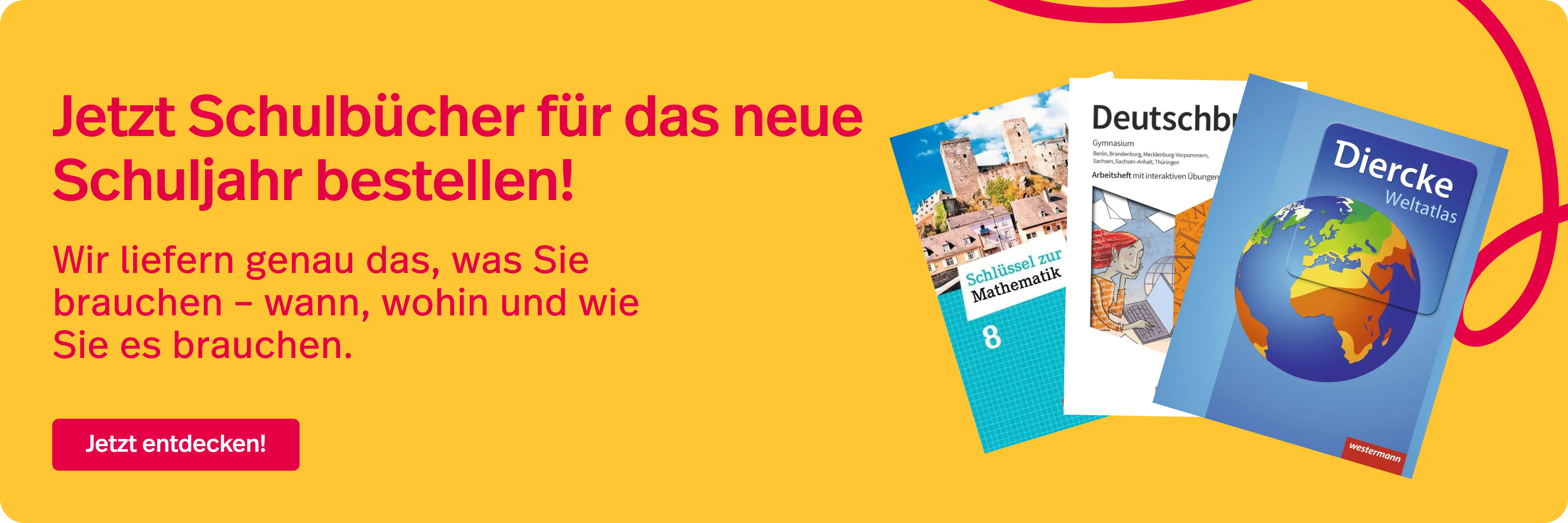 Jetzt Schulbücher für das neue Schuljahr bestellen!