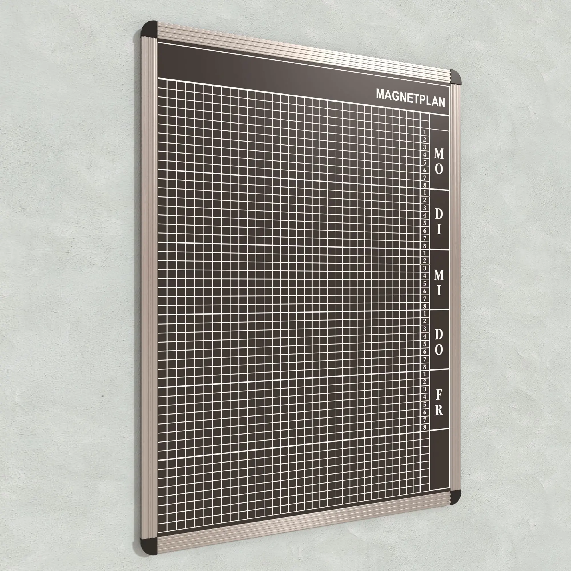 Personal-Raum-Plan,  8 Stunden, 33 Spalten, 103x77 cm, aus der Kategorie Personal- Raum- Tafeln 8h