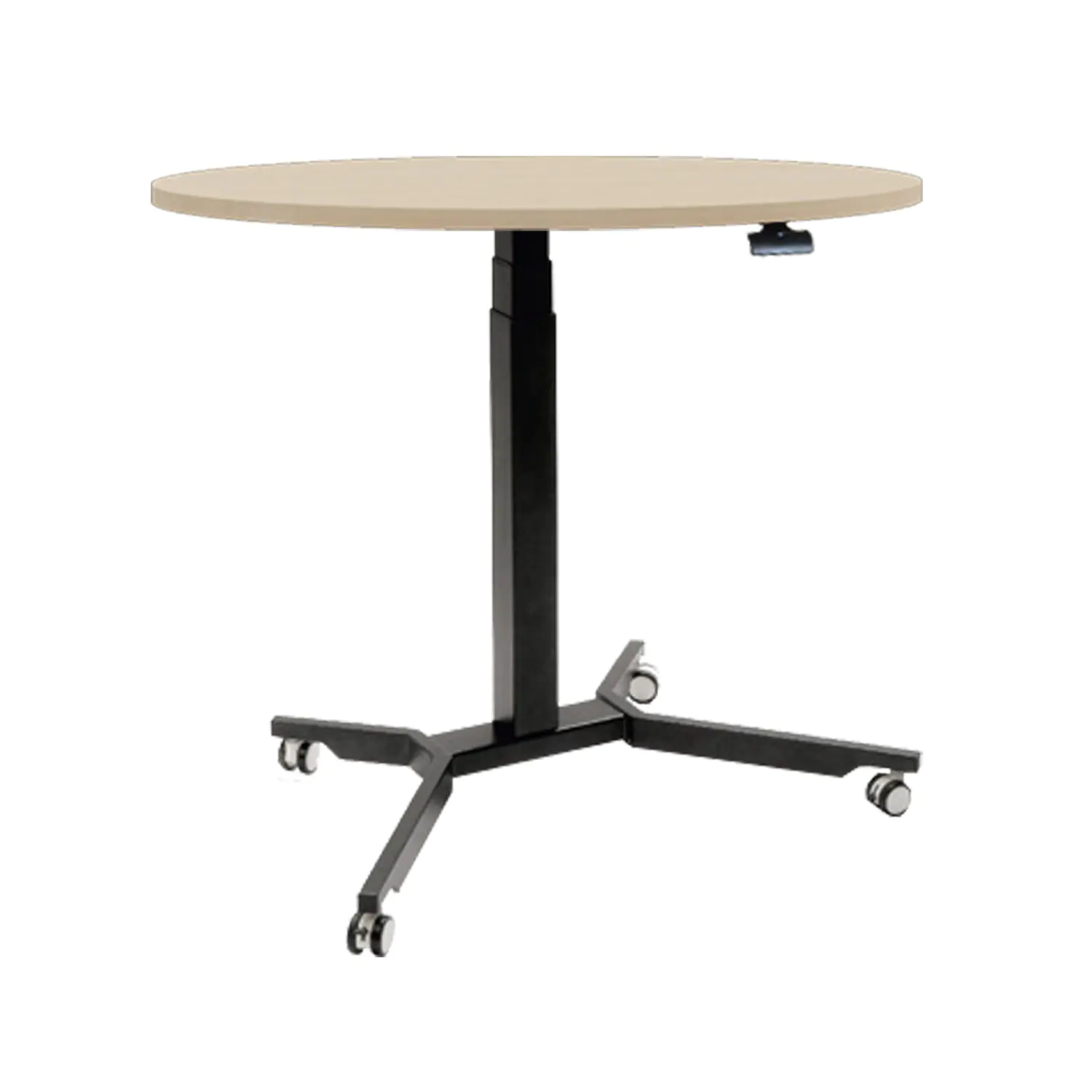 Lehrertisch, höhenverstellbar von 80-120 cm, rund D=80 cm aus der Kategorie Lehrertische