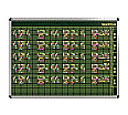 Personal-Raum-Plan,  8 Stunden, 73 Spalten, 103x157 cm,