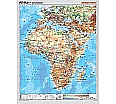 Wandkarte Afrika, phys.(Vorderseite), polit.(Rückseite), 130x165cm aus der Kategorie Wandkarten Geographie