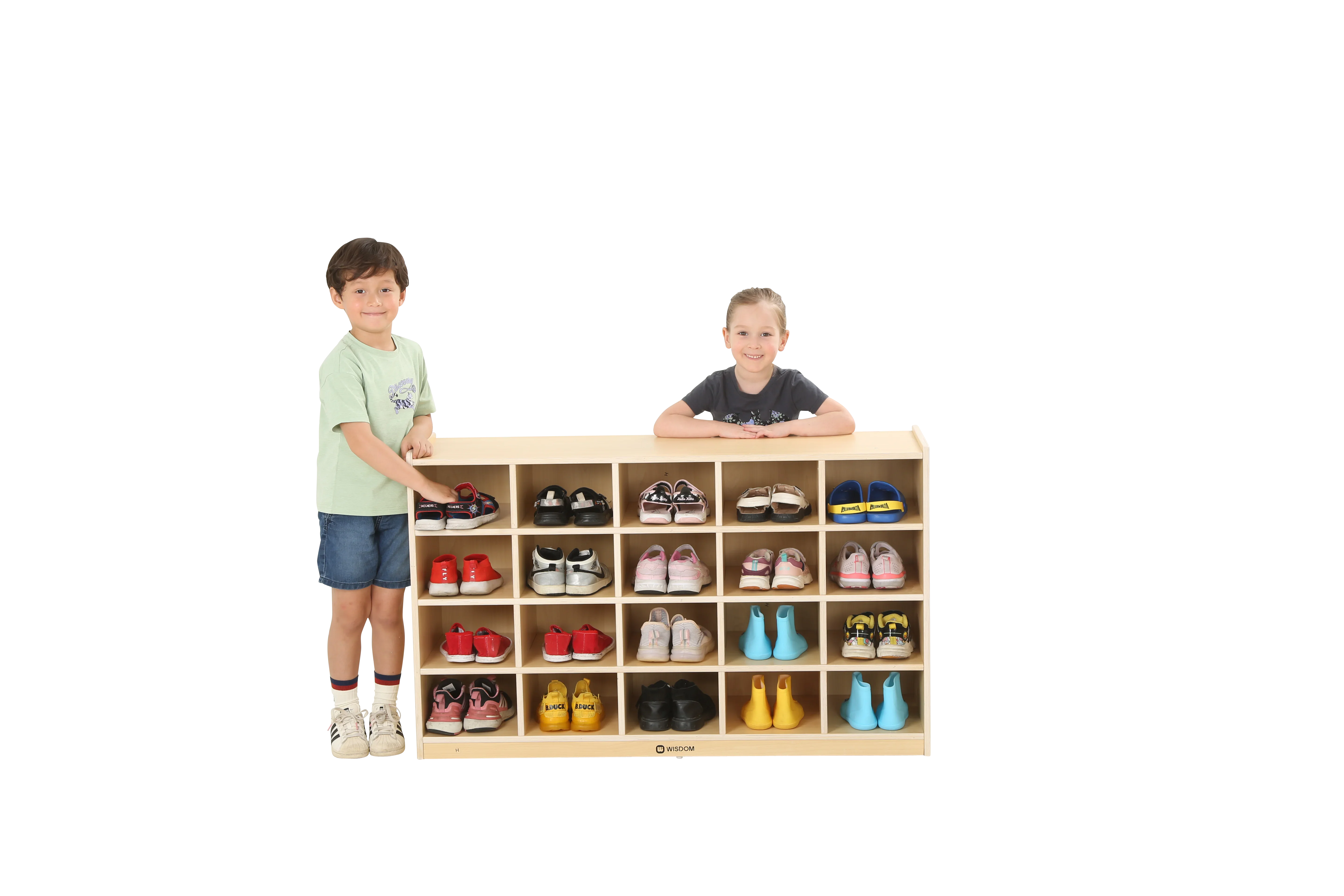 Wisdom Owlaf | Schuhregal | 120 x 38 x 73 cm | Holz aus der Kategorie Taschen- & Schuhaufbewahrung 