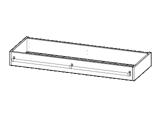 Leiterzarge zur Aufnahme einer Leiter Höhe 15cm, für 138,7cm breite und 50cm tiefe Schrankwände aus der Kategorie Schränke Zubehör