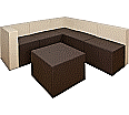 Sitzelement Sofa-Set, XXL, Sitzfläche 75x75 cm, Höhe 40 cm,