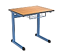 Einerschülertisch, 70x55 cm (B/T), Platte: Melamin, PU-Kante, Höhe wählbar, aus der Kategorie Modell T Einertisch