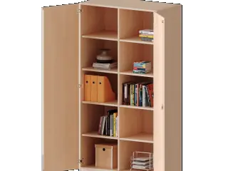 Schrank, 190 cm hoch, 120x40 cm (B/T), 2 Dreh-Türen, 8 Böden, aus der Kategorie Hochschränke mit Dreh-Türen