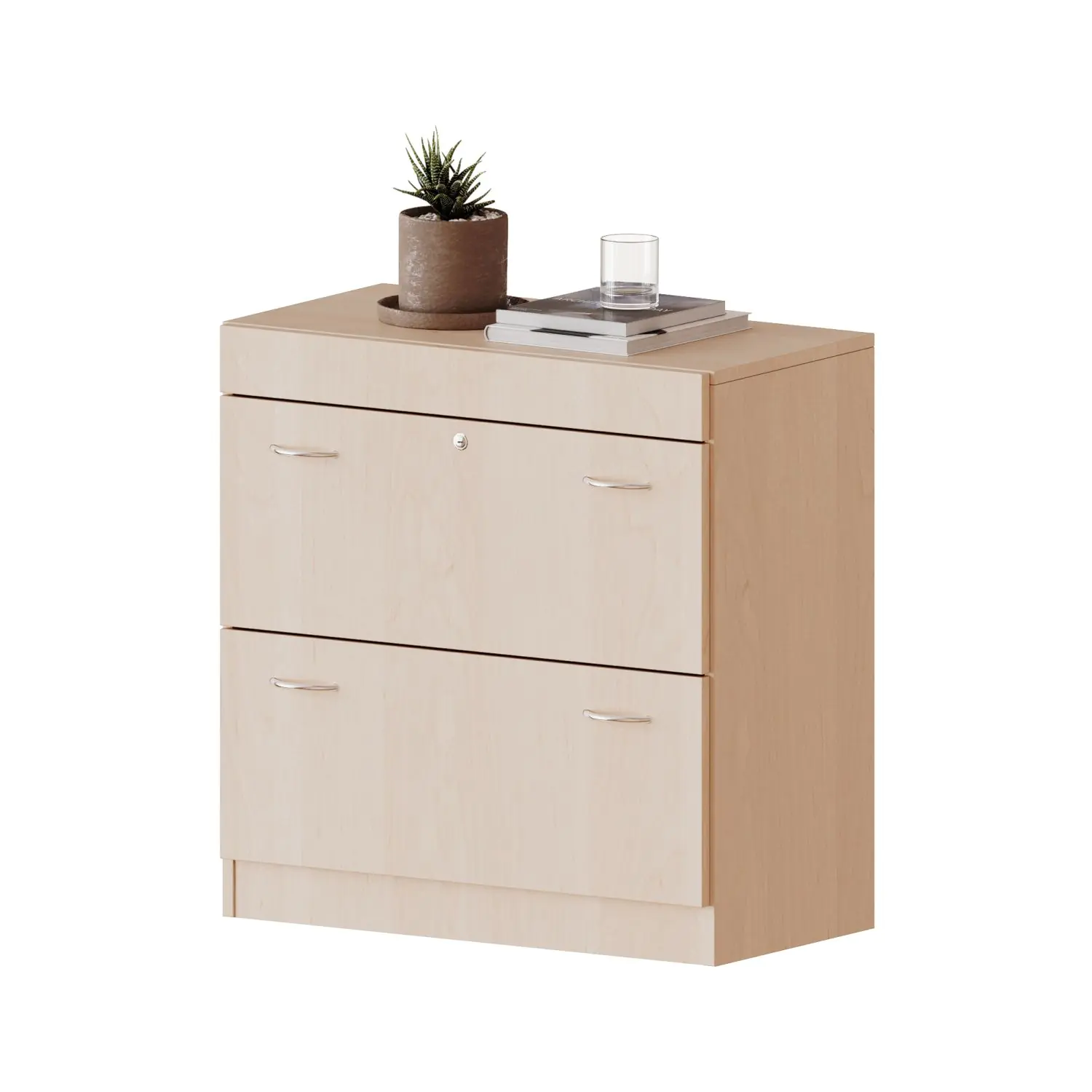 Hängeregisterschrank, 2 OH, 2 Auszüge, abschließbar, B/H/T 80x82x40cm aus der Kategorie Schränke allgemein