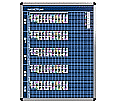 Klassen-Plantafel, 12 Stunden Mo-Fr, für 20 Klassen, 123x97 cm,