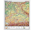 Wandkarte Bayern, phys.(Vorderseite), polit.(Rückseite), 147x169cm aus der Kategorie Wandkarten Bundesländer