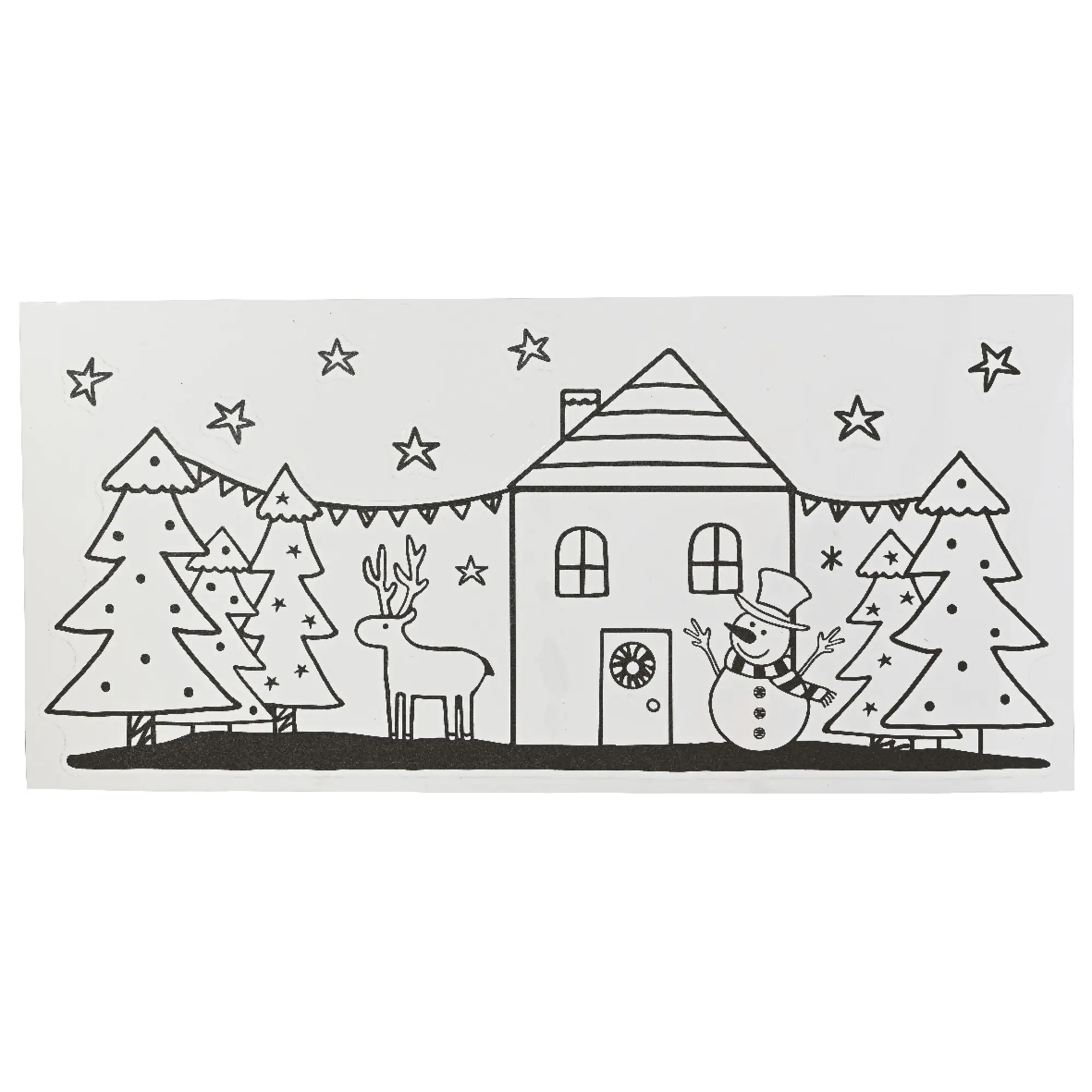 Decoris Fensterdeko Weihnachten sw aus der Kategorie Deko & Accessoires