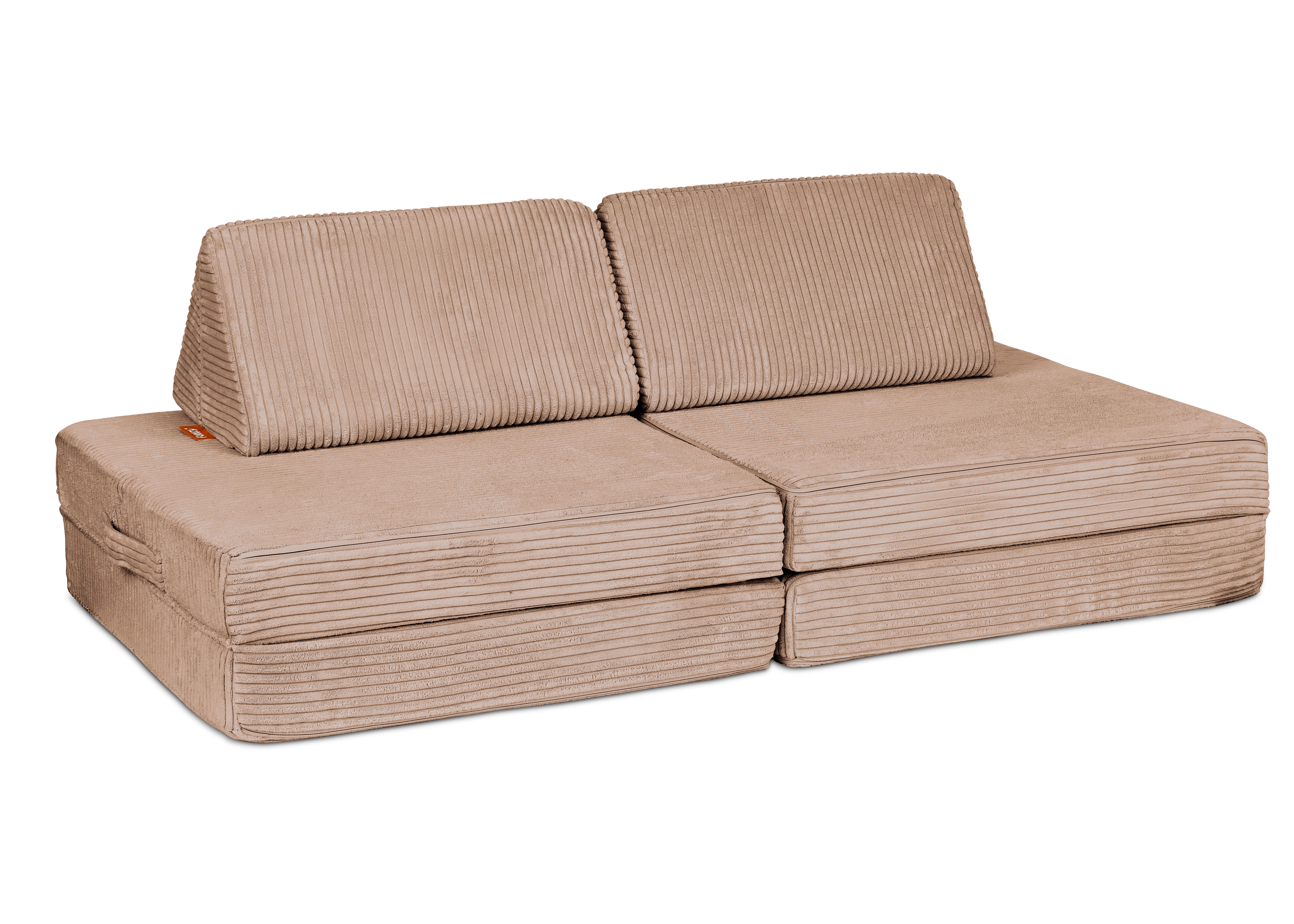 Funzy kleines Spielsofa, 130 × 65 × 46 cm (L × B × H), Gewicht ca. 10kg mit Cordbezug aus der Kategorie Polstermöbel