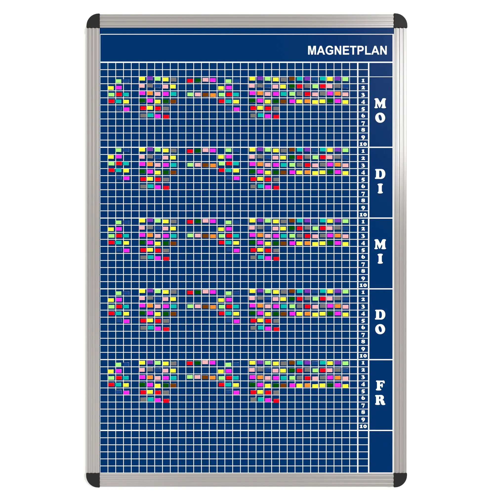 Personal-Raum-Plan, 10 Stunden, 33 Spalten, 103x77 cm,