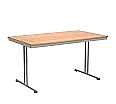 Klapptisch, 140x80 cm (B/T), 72 cm hoch, T-Fuß,