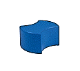 Sitzelement, Hocker rund XL mit zwei Ausschnitten, Durchmesser 56 cm, Höhe 30 cm,